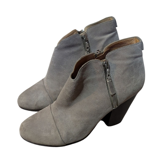 Rag & Bone Margot Suede AnkleBooties Size 40 US 10 Warm Grey Suede - Picture 3 of 10